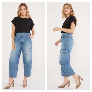 NEW! ETICA Juni Relaxed Barrel Cargo in North Shore 👖 SZ 28 NWT!!